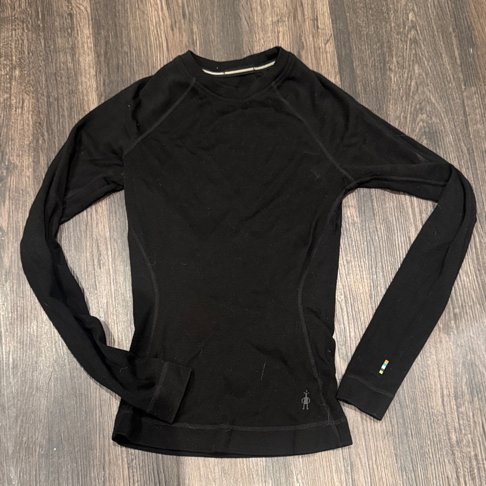 Smartwool Black Merino Long Sleeve Top (xs)